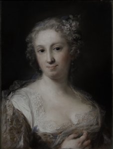 Portret van een dame, c.1730-40